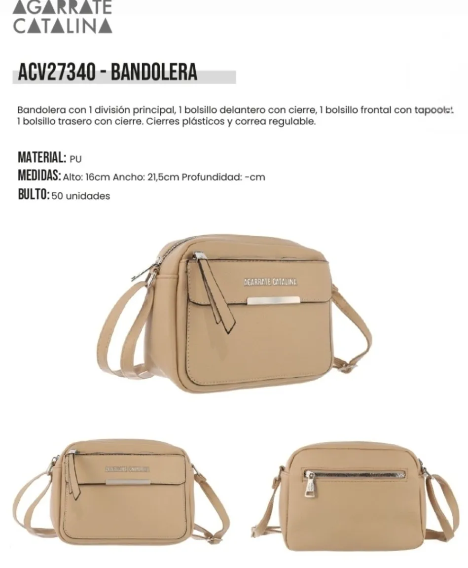 Cartera Bandolera Pu Agarrate Catalina