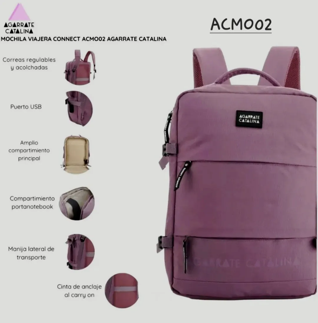 Mochila Poliéster 16" Agárrate Catalina Acmo02